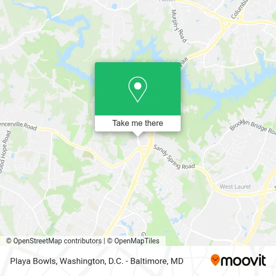Playa Bowls map