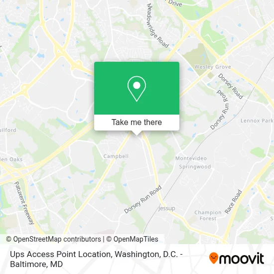 Ups Access Point Location map