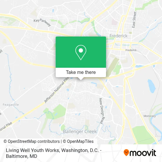 Living Well Youth Works map