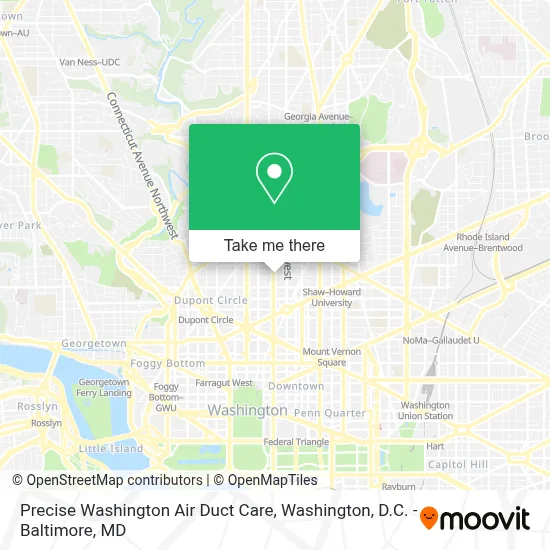 Precise Washington Air Duct Care map