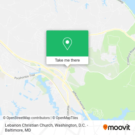 Lebanon Christian Church map
