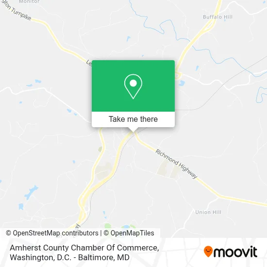 Amherst County Chamber Of Commerce map