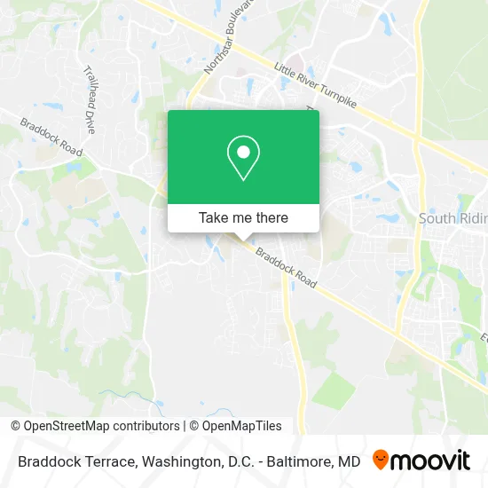 Braddock Terrace map