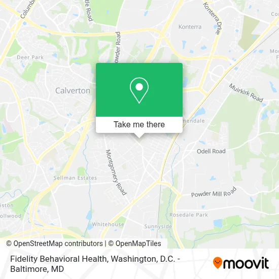 Fidelity Behavioral Health map