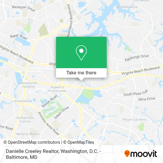 Danielle Creeley Realtor map