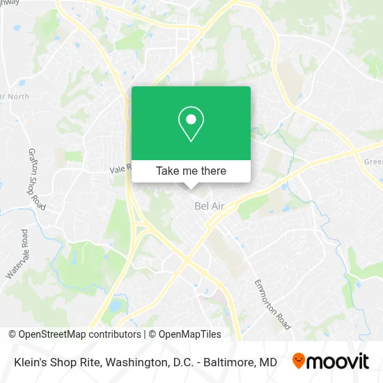 Klein's Shop Rite map