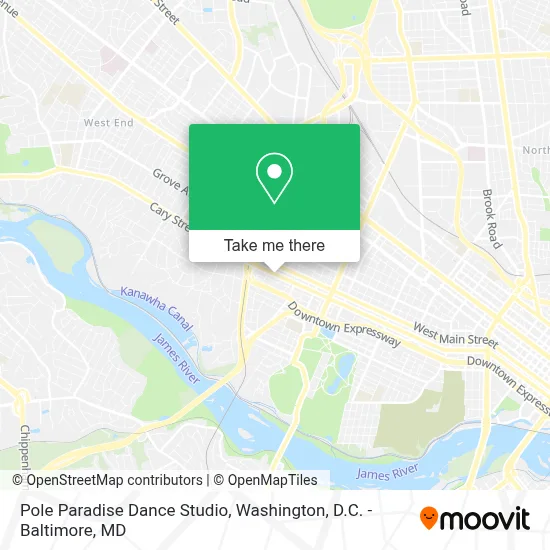 Pole Paradise Dance Studio map