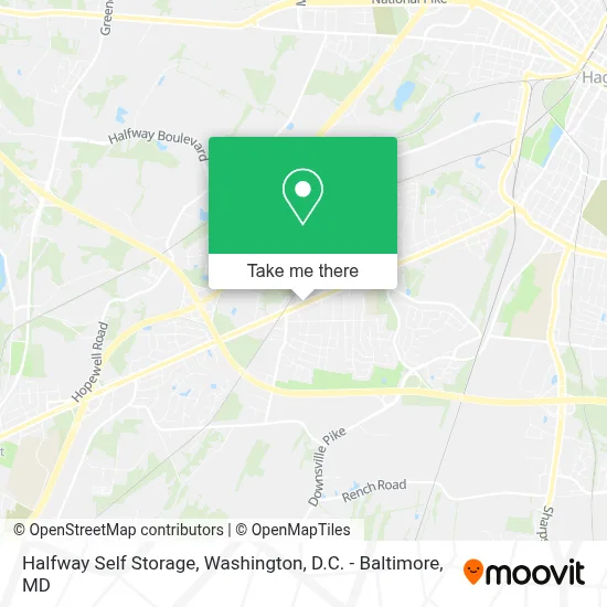Halfway Self Storage map