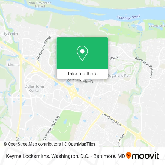 Keyme Locksmiths map