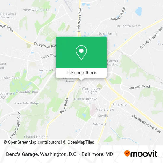 Deno's Garage map