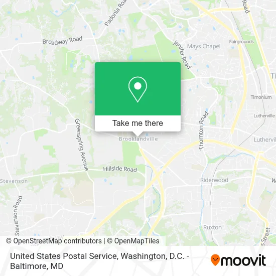 United States Postal Service map