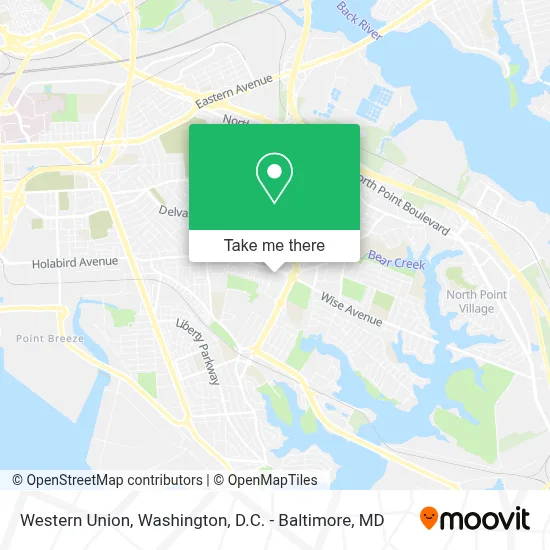 Western Union map