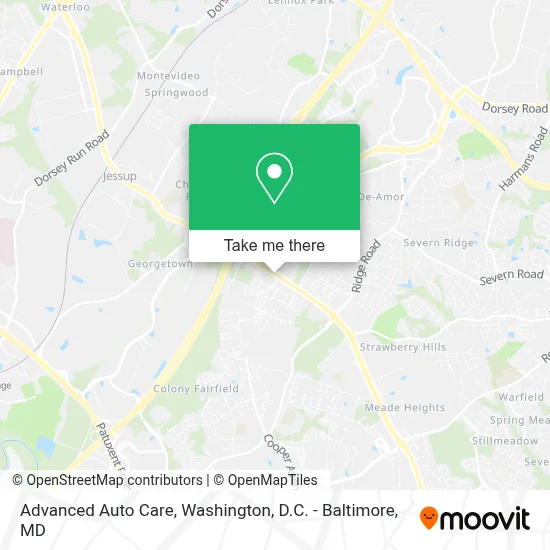 Advanced Auto Care map