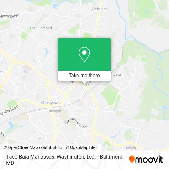 Taco Baja Manassas map