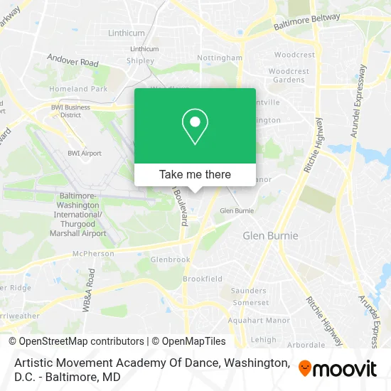 Artistic Movement Academy Of Dance map