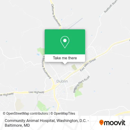 Community Animal Hospital map