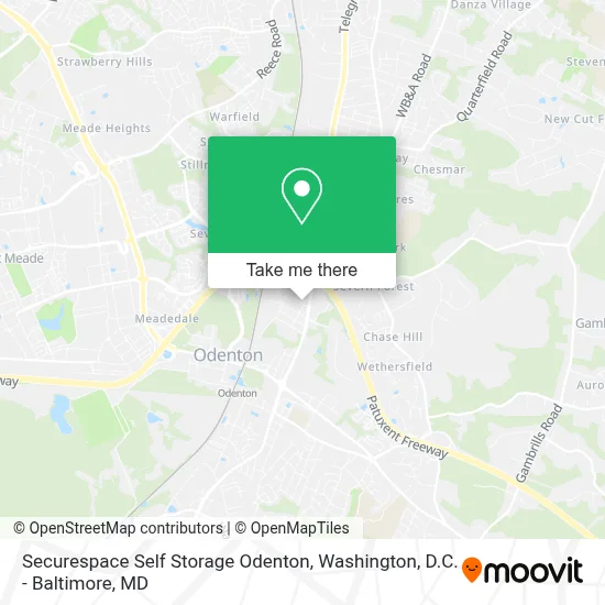 Securespace Self Storage Odenton map