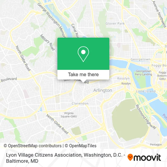 Lyon Village Citizens Association map