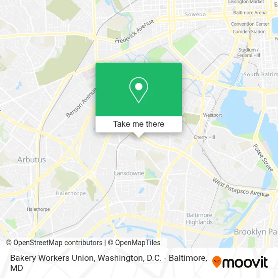 Bakery Workers Union map