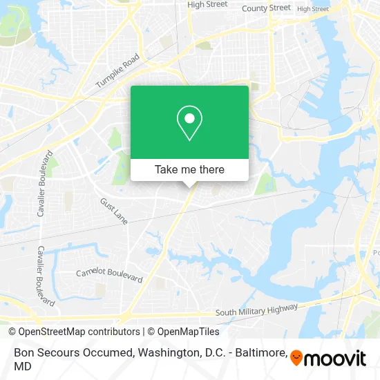 Bon Secours Occumed map