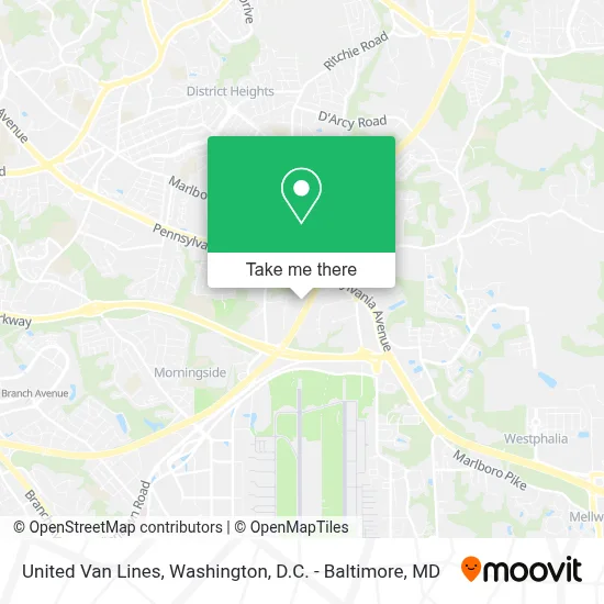 United Van Lines map