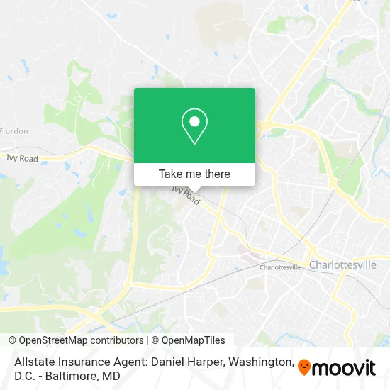 Allstate Insurance Agent: Daniel Harper map