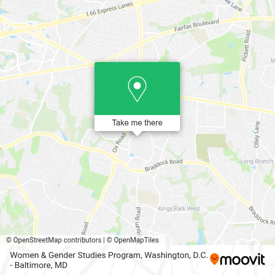 Women & Gender Studies Program map