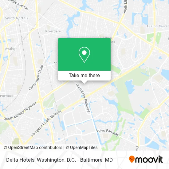 Delta Hotels map