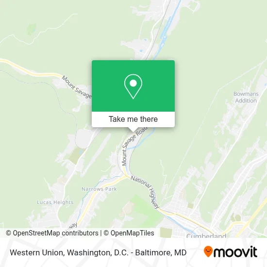 Western Union map
