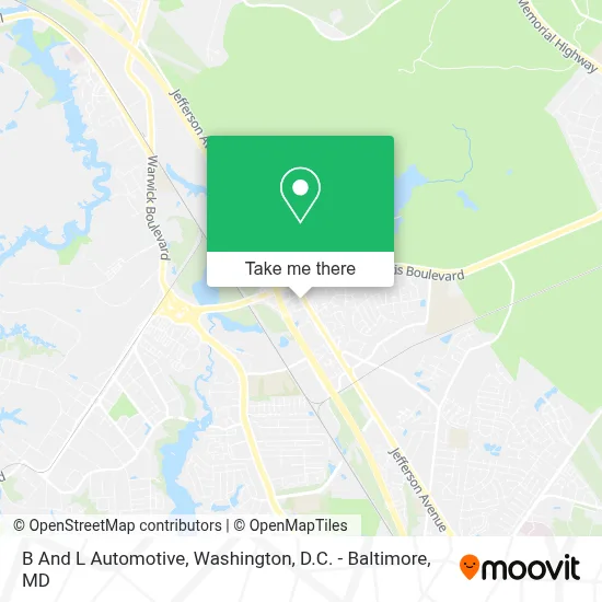 B And L Automotive map