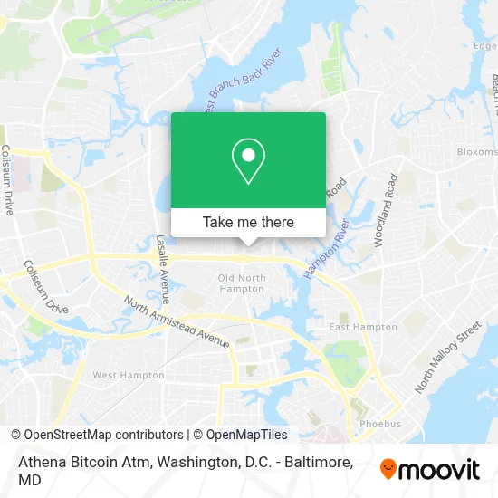 Athena Bitcoin Atm map