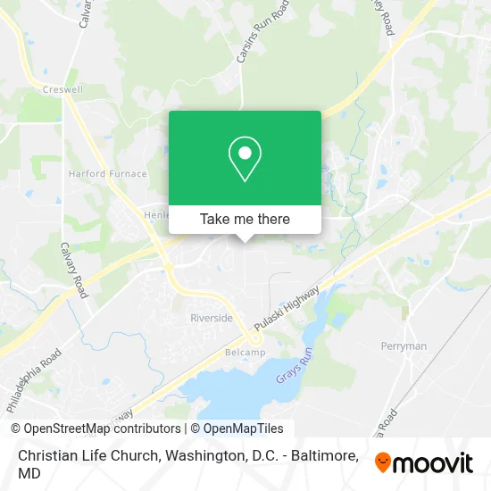 Christian Life Church map