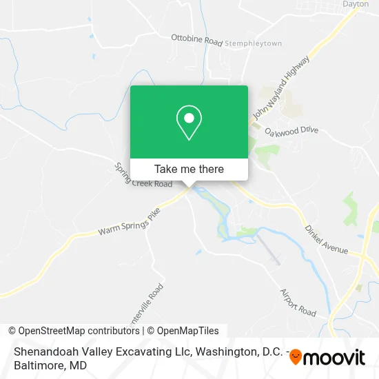 Shenandoah Valley Excavating Llc map
