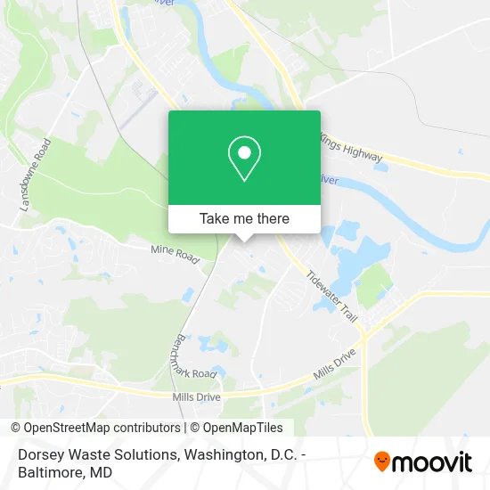 Dorsey Waste Solutions map