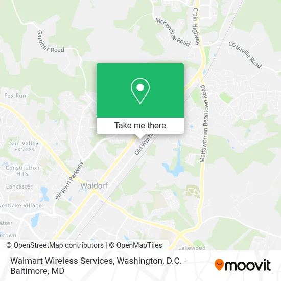 Walmart Wireless Services map