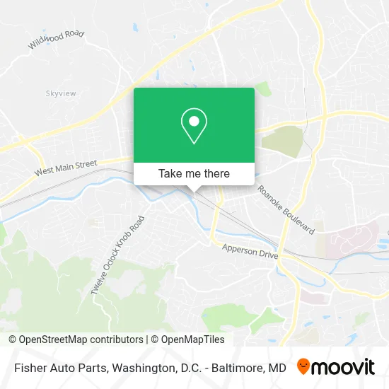 Fisher Auto Parts map