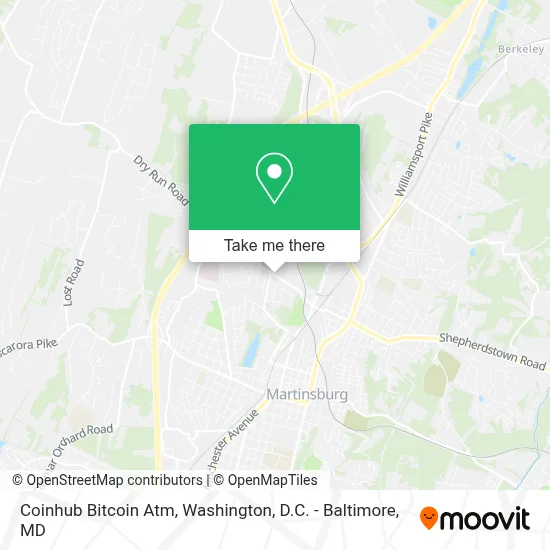 Coinhub Bitcoin Atm map