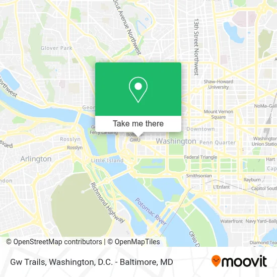Gw Trails map