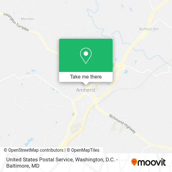 United States Postal Service map