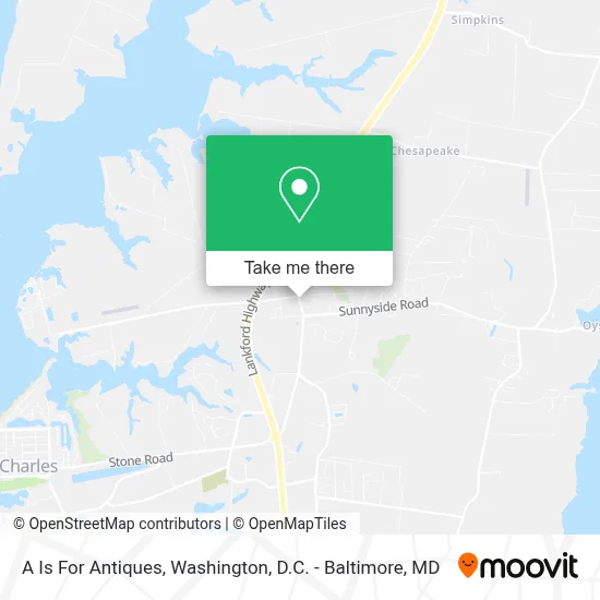 A Is For Antiques map