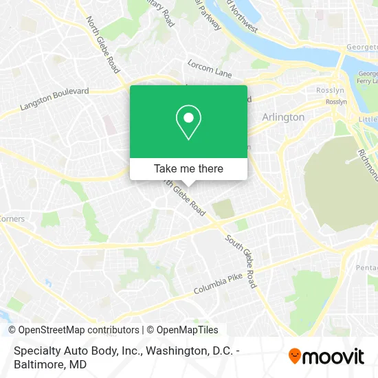 Specialty Auto Body, Inc. map