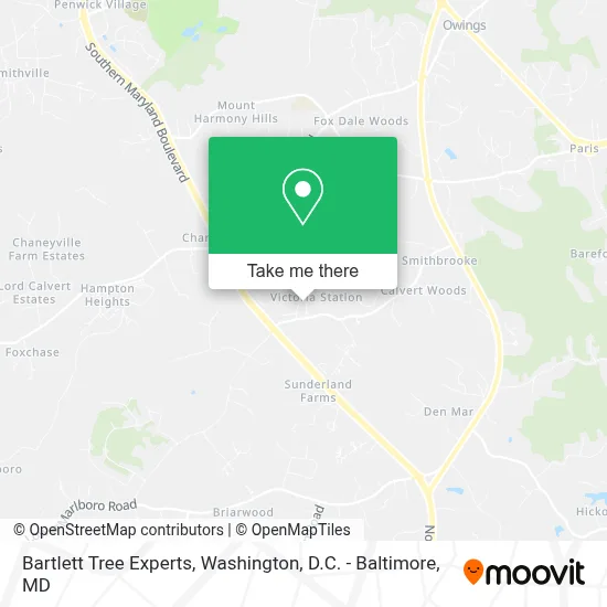 Mapa de Bartlett Tree Experts