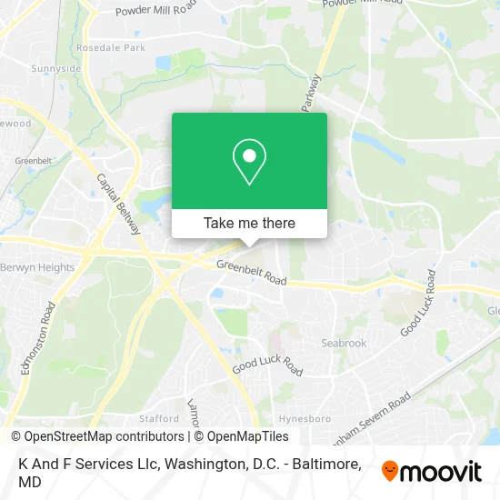 K And F Services Llc map