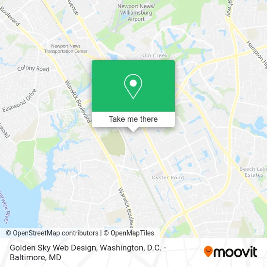 Golden Sky Web Design map