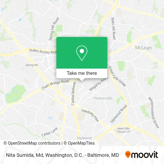 Nita Sumida, Md map