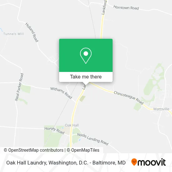 Oak Hall Laundry map