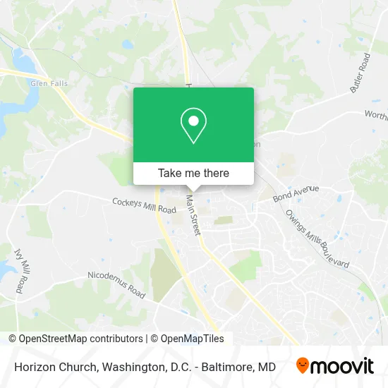 Horizon Church map