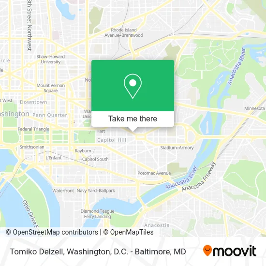 Tomiko Delzell map