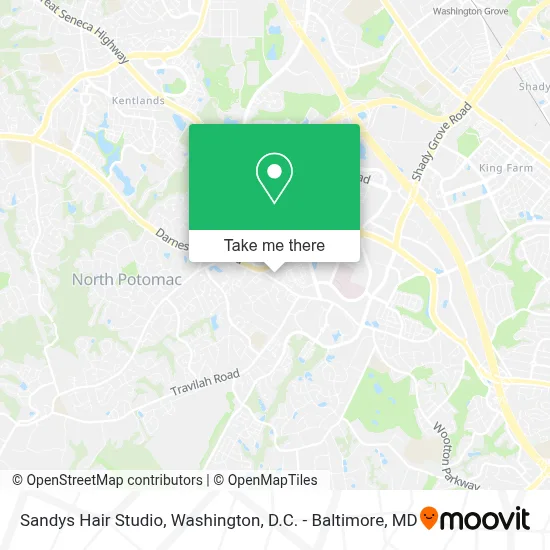 Sandys Hair Studio map