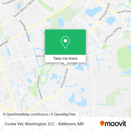Cooke Vet map